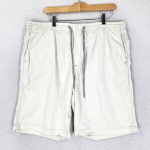 Tommy Bahama Shorts Mens XL White Drawstring Elastic Waist Chino Beach Casual